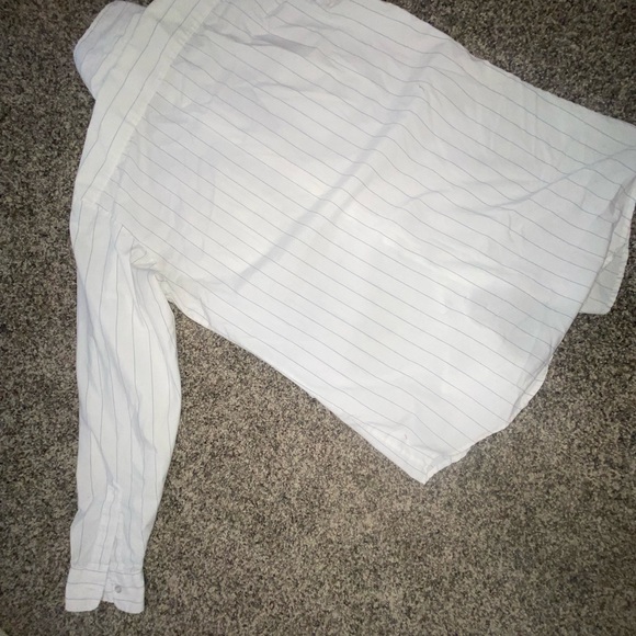 USPS BUTTON DOWN PINSTRIPE DRESS UNIFORM SHIRT - Picture 9 of 9